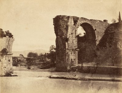 Most Augusta w Nani, 1853-56. autorstwa Possibly by Jane Martha St. John.