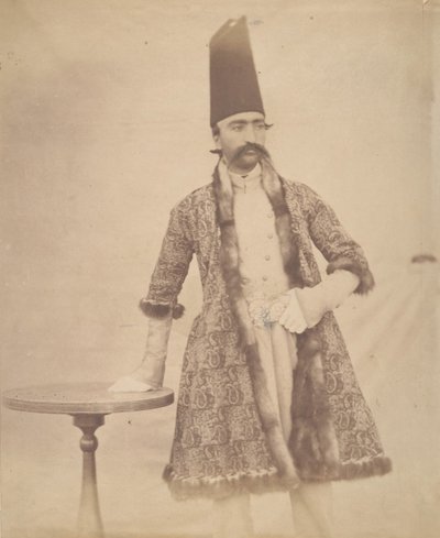 [Nasir al-Din Shah], lata 1840-60. autorstwa Possibly by Luigi Pesce.