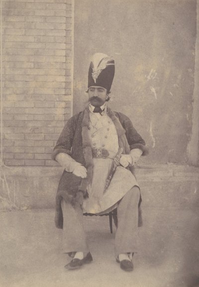 Nasiruddin Shah, ka. 1855-58. autorstwa Possibly by Luigi Pesce.
