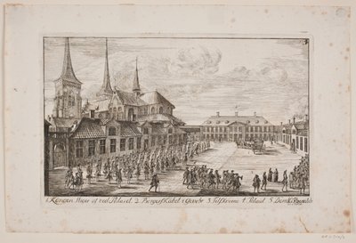 Plac Katedralny w Roskilde autorstwa Poul Isac Grønvold