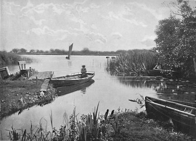 Wroxham Broad, Norfolk, ok. 1896 r. autorstwa Poulton and Co