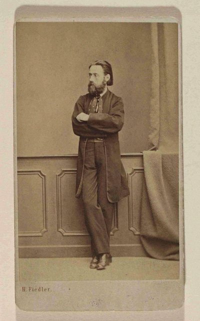 Portret kompozytora Bedricha Smetany, ok. 1866. autorstwa Prague . Photo studio H. Fiedler