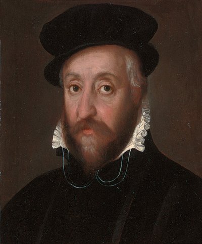 Portret dżentelmena tradycyjnie identyfikowanego jako Herzog von Alba, Praga, ok. 1600 autorstwa Prague School