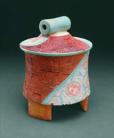 Naczynie trójnożne z nogami płytowymi (kuchenka stiukowa) autorstwa Pre Columbian Pre Columbian