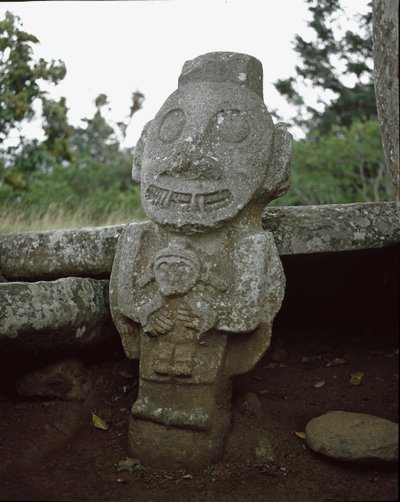 Megalityczna rzeźba bogini płodności autorstwa Pre Columbian Pre Columbian