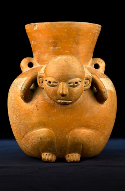 Waza transportowa / Sztuka prekolumbijska (terakota) autorstwa Precolombian Precolombian