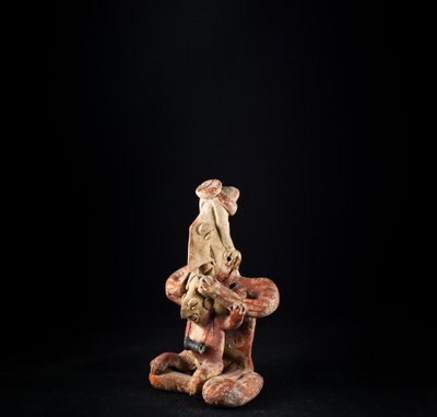 Statuetka kobiety / sztuka meksykańska, Nayarit (terakota) autorstwa Precolombian Precolombian