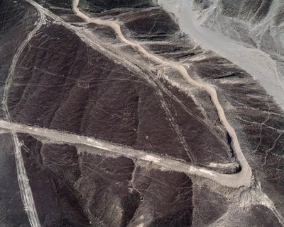 Widok z lotu ptaka na linie Nazca (zdjęcie) autorstwa Prehistoric Prehistoric