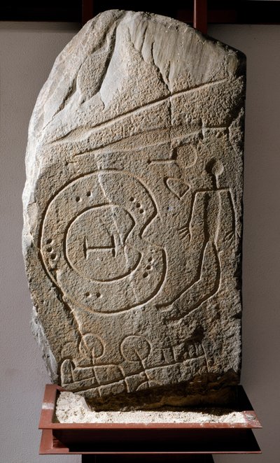 Iberyjska Stela wojownika Solany z Cabanas. VIII-VI wiek p.n.e. autorstwa Prehistoric Prehistoric