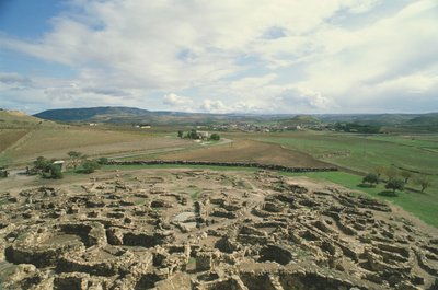 włochy, sardynia, region, barumini, prowincja medio campidano, stanowisko archeologiczne, 