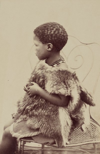 Betty, fillette hotentotte (hotentocka dziewczynka), 9 lat autorstwa Prince Roland Napoleon Bonaparte