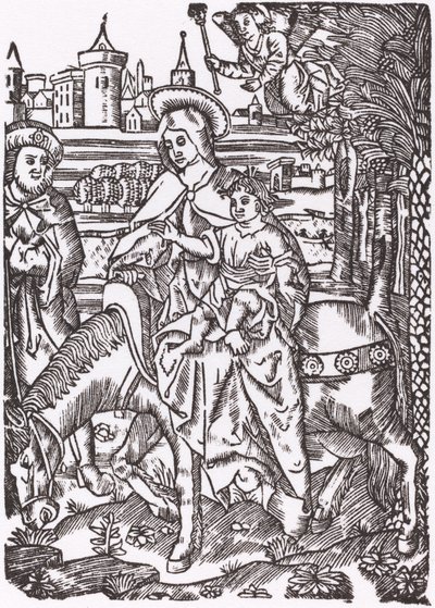 Ucieczka do Egiptu autorstwa Probably French 16th Century