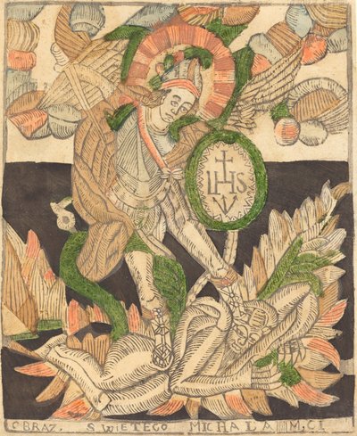 święty Michał autorstwa Probably German 15th Century