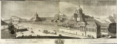Widok Wielkiego Pałacu Oranienbaumów, 1761 autorstwa Prokofy Artemyevich Artemyev