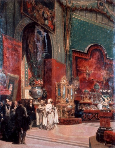 Abd al-Kadir odwiedza Wystawę Powszechną w Paryżu, 1855. autorstwa Prosper Lafaye or Lafait