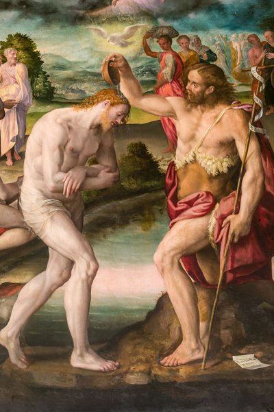 Chrzest Chrystusa Jana autorstwa Prospero Fontana