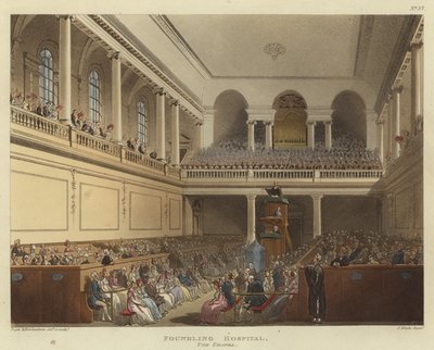 Szpital Podrzutków autorstwa Pugin and Rowlandson