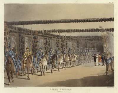 Zbrojownia koni autorstwa Pugin and Rowlandson