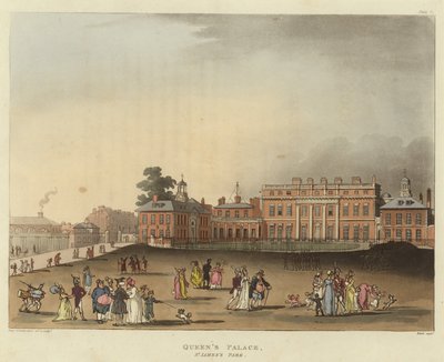 Pałac Królowej autorstwa Pugin and Rowlandson