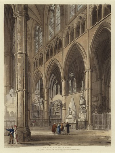 opactwo Westminsterskie autorstwa Pugin and Rowlandson