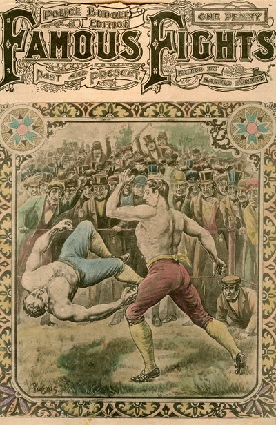 Walka Toma Springa i Billa Neata, 1823, koniec XIX lub początek XX wieku. autorstwa Pugnis