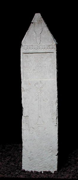 Stela wotywna z kaduceuszem z Kartaginy, III-II w. p.n.e. (wapień) autorstwa Punic Punic