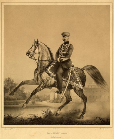 Portret cesarza Aleksandra II 1818-1881, lata 60.-1870. autorstwa Pyotr Fyodorovich Borel