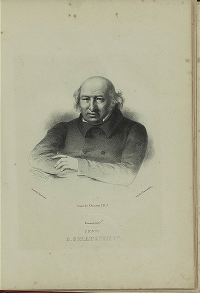 Portret autora Książę Aleksander Szachowskoj 1777-1846, lata 60. XIX wieku autorstwa Pyotr Fyodorovich Borel