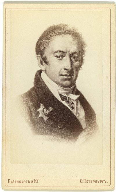 Portret autora i historyka Nikołaja M. Karamzina 1766-1826 autorstwa Pyotr Fyodorovich Borel