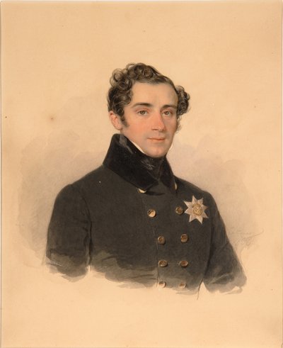 Portret księcia Aleksandra Fiodorowicza Golicyna 1796-1864, 1838 autorstwa Pyotr Fyodorovich Sokolov