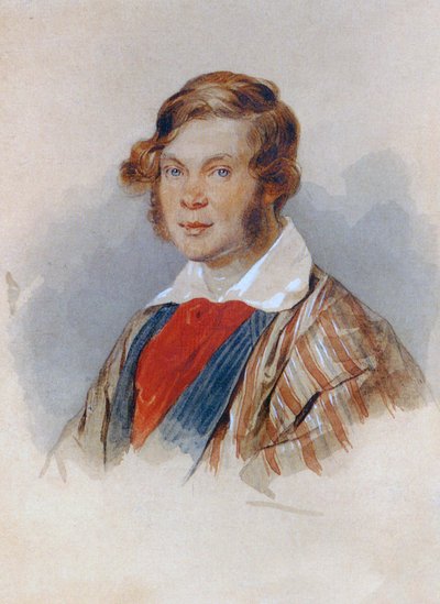 Portret księcia poety Piotra A. Wiazemskiego 1792-1878, lata 30. XIX w autorstwa Pyotr Fyodorovich Sokolov