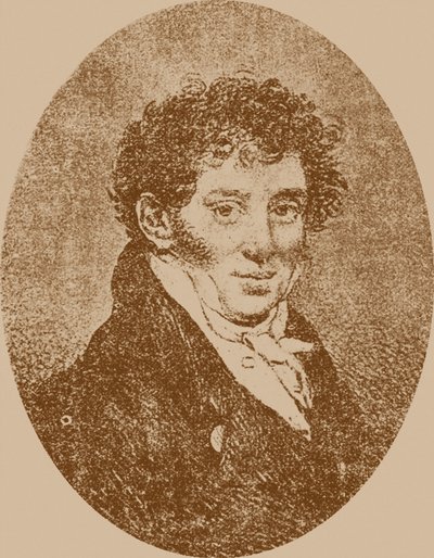 Portret kompozytora i gitarzysty Andrieja Osipowicza Sychry 1773-1850, 1817. autorstwa Pyotr Fyodorovich Sokolov