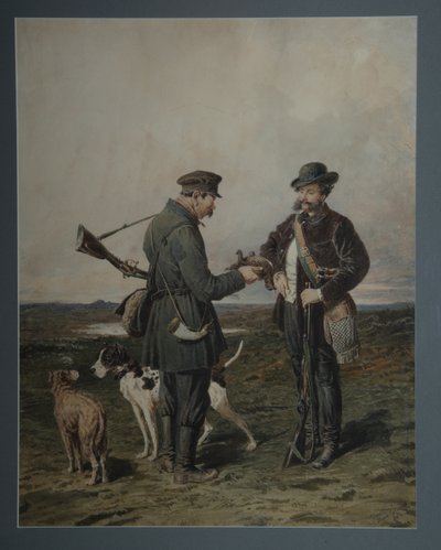 Łowcy, 1864 autorstwa Pyotr Petrovich Sokolov