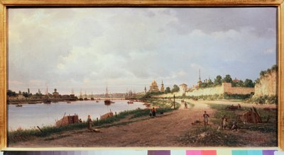 Psków (Rosja) (Psków) - Obraz Piotra Pietrowicza Vereshchagin (Pyotr Vereshchagin) (1836-1886), olej na płótnie autorstwa Pjotr ​​​​Petrowitsch Wereschtschagin