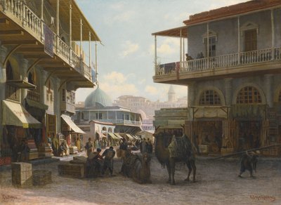Widok Tyflisu, 1874 autorstwa Pjotr ​​​​Petrowitsch Wereschtschagin