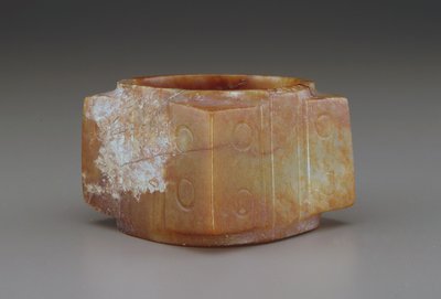 Cong (nefryt (nefryt)) autorstwa Qing Dynasty Chinese School