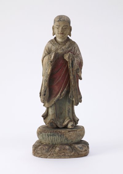 Postać mnicha A-nan (Ananda) autorstwa Qing Dynasty Chinese School
