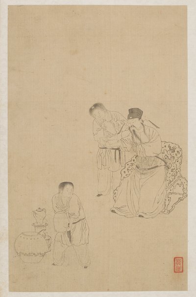 Figury autorstwa Qing Dynasty Chinese School