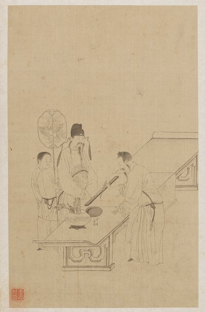 Figury autorstwa Qing Dynasty Chinese School