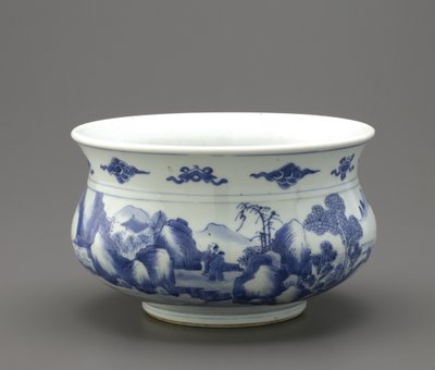 Kadzidło, Jingdezhen, prowincja Jiangxi (ceramika) autorstwa Qing Dynasty Chinese School