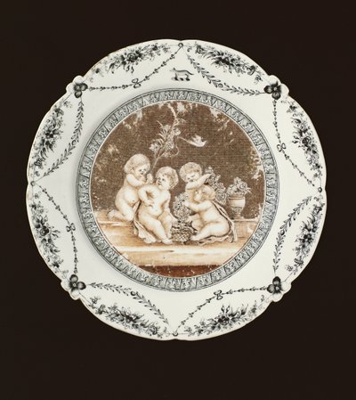 Talerz boczny, okres Qianlong, ok.1782 (porcelana) autorstwa Qing Dynasty Chinese School