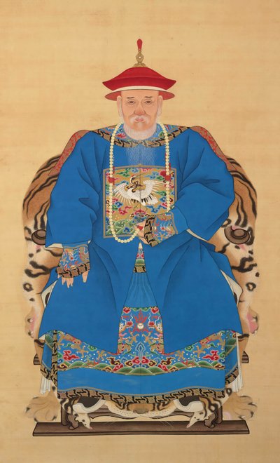 Portret Yu Chenglonga (1617-1684) autorstwa Qing dynasty Chinese School