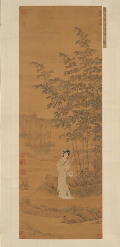 Pani w Bambusowym Gaju. autorstwa Qiu Ying