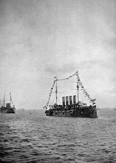 Przegląd marynarki u wybrzeży Portsmouth, 1907 1908. autorstwa Queen Alexandra