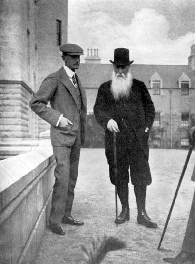 Sir Arthur Davidson i Sir Dighton Probyn, 1908 autorstwa Queen Alexandra