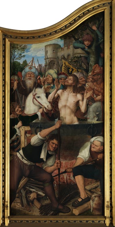 Ołtarz Cechu Stolarzy (olej na desce) autorstwa Quentin Massys or Matsys