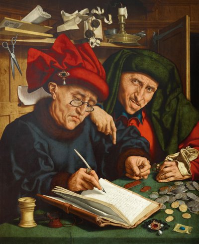 Poborcy podatkowi, 1520 autorstwa Quentin Massys or Metsys