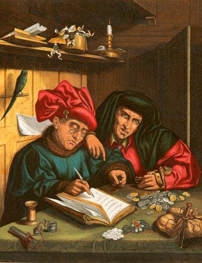Skąpcy autorstwa Quentin Massys or Metsys