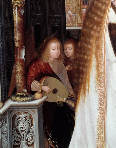 Obraz Matki Boskiej z Dzieciątkiem i Trzema Aniołami autorstwa Quentina Metsysa (1466-1530) autorstwa Quentin Massys or Metsys