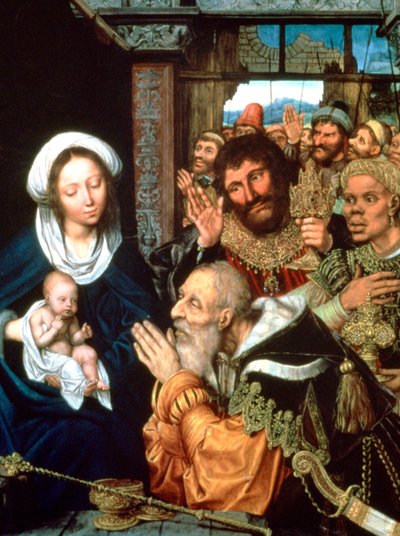 „Adoracja Trzech Króli”, 1526 autorstwa Quentin Metsys I